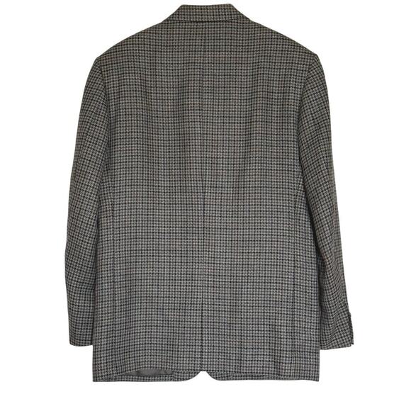 Pierre Balmain 100% Wool Single Breasted Houndstooth Blazer Jacket Mens 40R - Picture 2 of 9